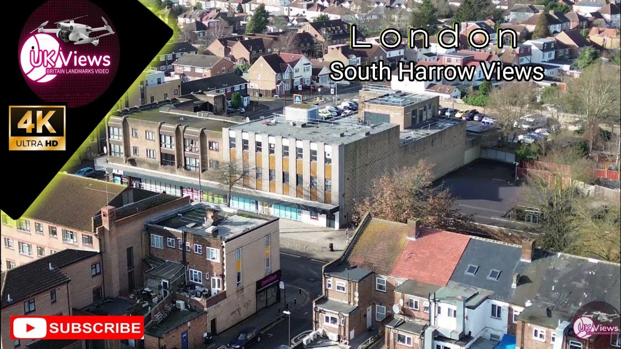 Stunning south harrow view | Drone Aerial Relaxation 4K UHD Film by UK Views | England 🇬🇧