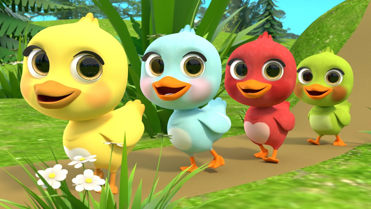 5 Bebek Kecil Berwarna Pelangi + Lebih Lagu Anak Belajar | Lalafun Bahasa Indonesia