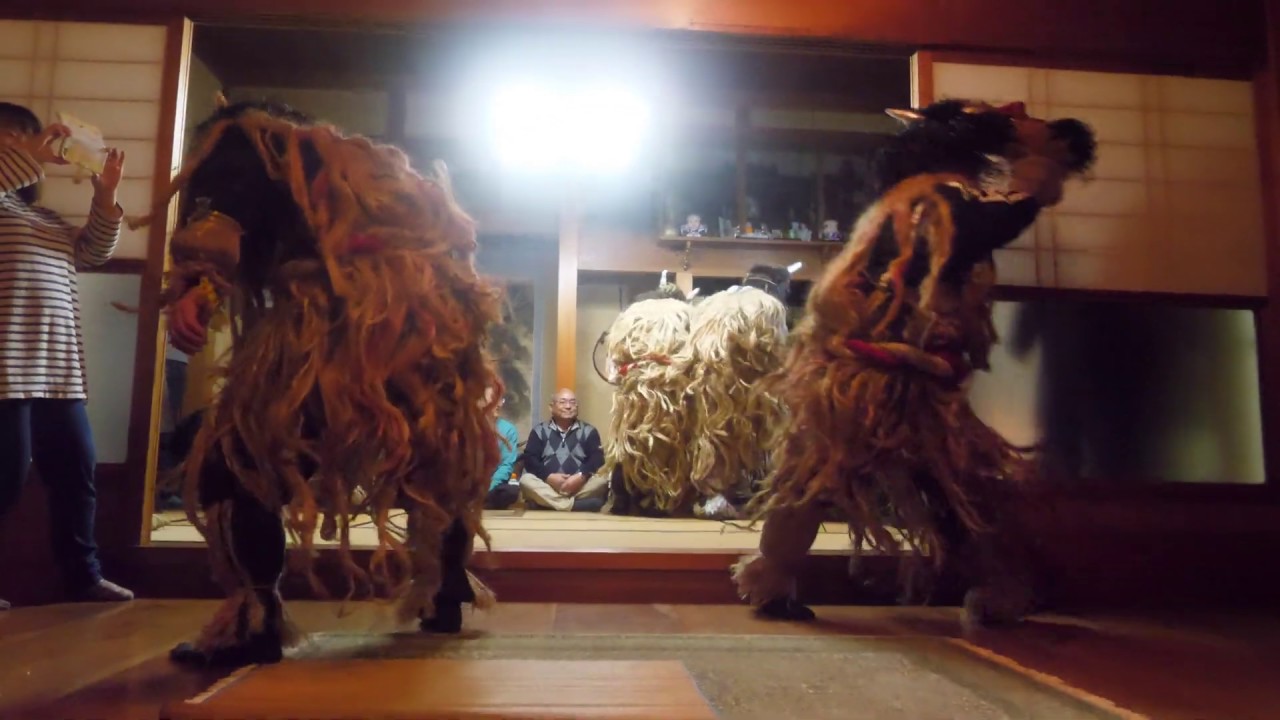 【4K】2019.12.31 秋田の伝統行事「なまはげ」(6体のなまはげ)/ Akita Namahage UNESCO