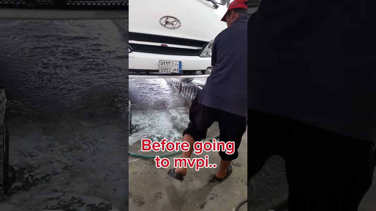 Engine washing before going to fahas or (mvpi) motor vehicle periodic test.