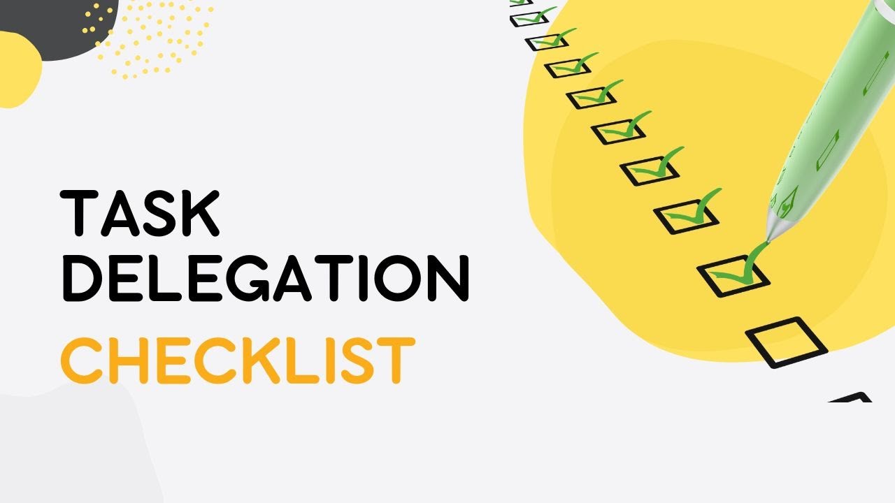 Task Delegation Checklist🕒 | Captain Time