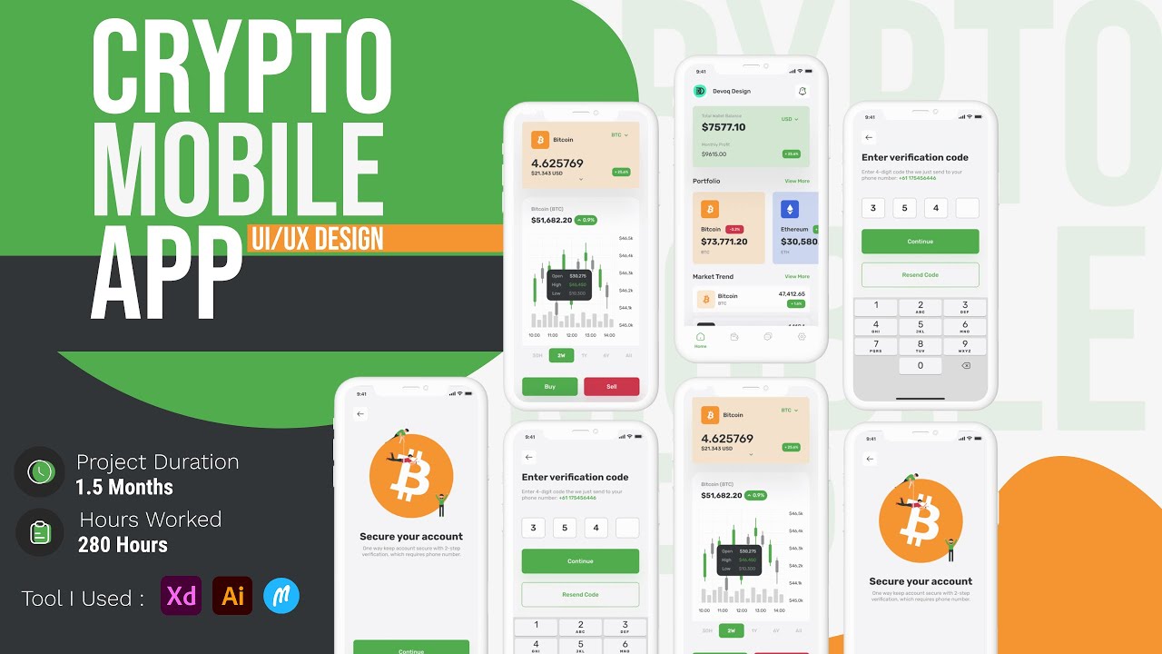 Designing an UI/UX for a crypto mobile application