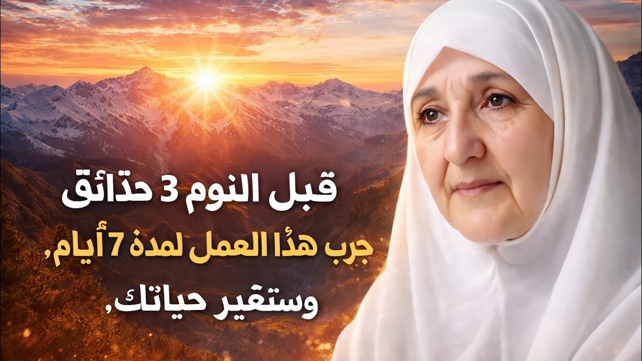 قبل النوم فقط 3 دقائق جرّب هذا العمل لمدة 7 أيام، وستتغير حياتك.