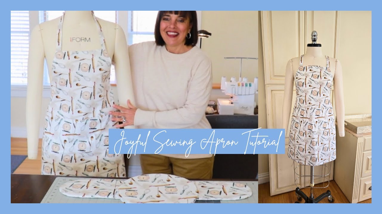 🧵Apron Sewing Tutorial How to Make an Apron | DIY Handmade Apron Hostess Gift by Renee
