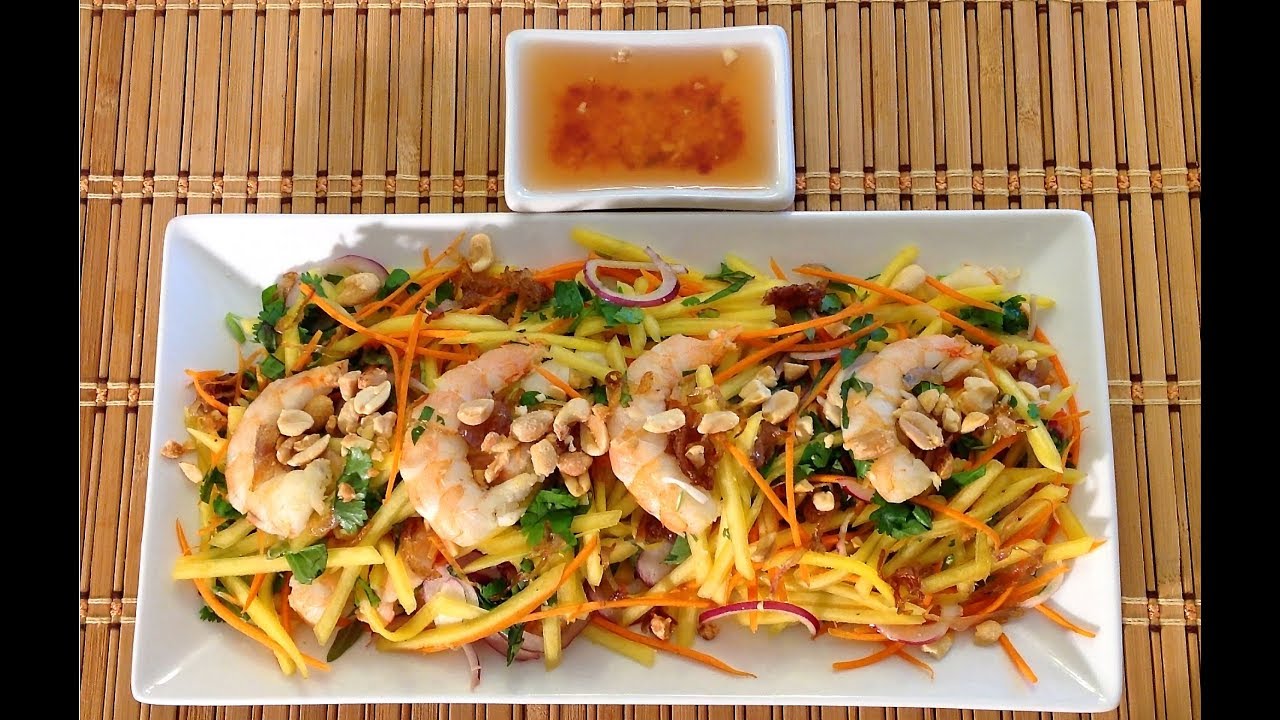 How To Make Vietnamese Green Mango Salad-Asian Food Recipes