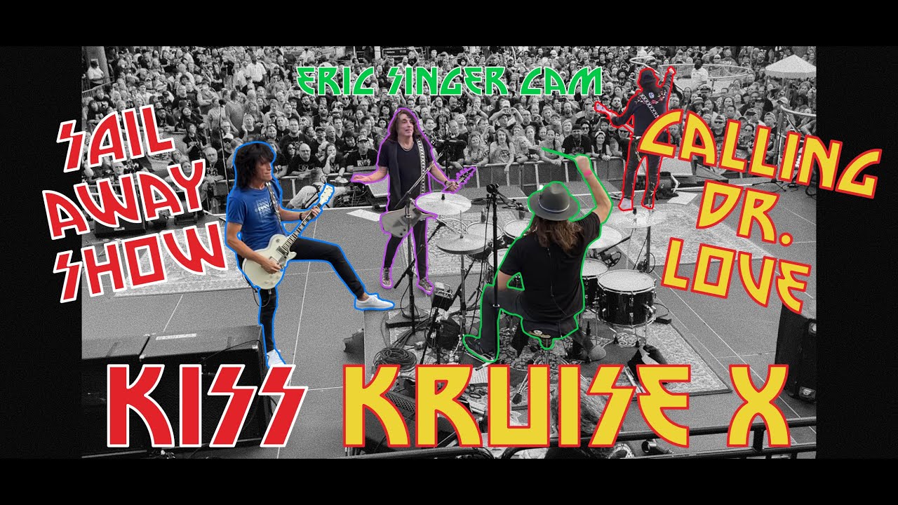 KISS - Calling Dr. Love - KISS Kruise X, Sail Away Show (Backstage/Eric Singer Drum Cam)