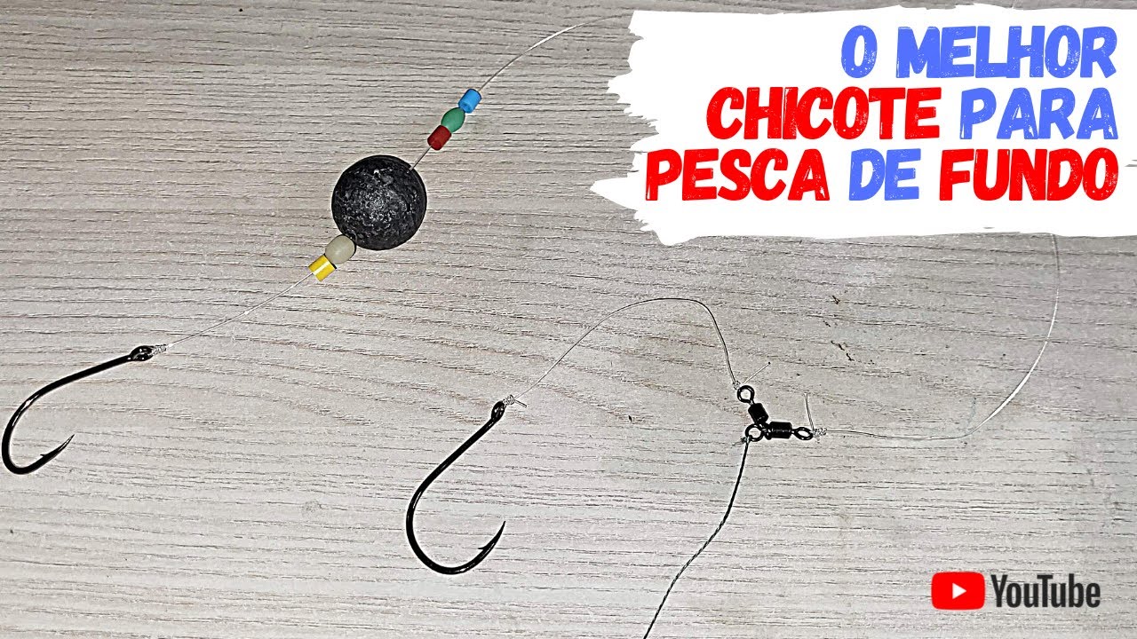 COMO fazer chicote para PESCA de fundo ( O MELHOR )