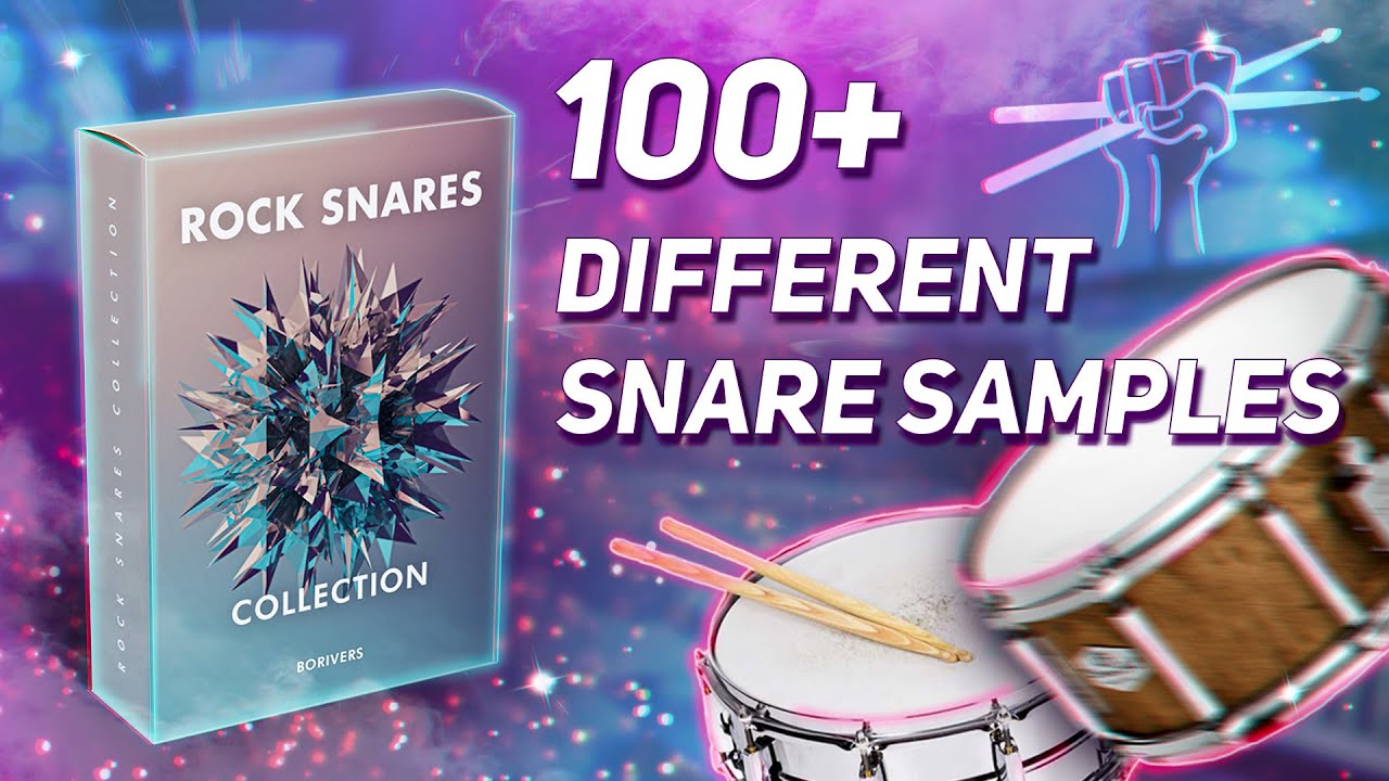 ROCK SNARES | 100 Different ➡ Rock Snare Samples (Pro ⭐ Snare Drum)