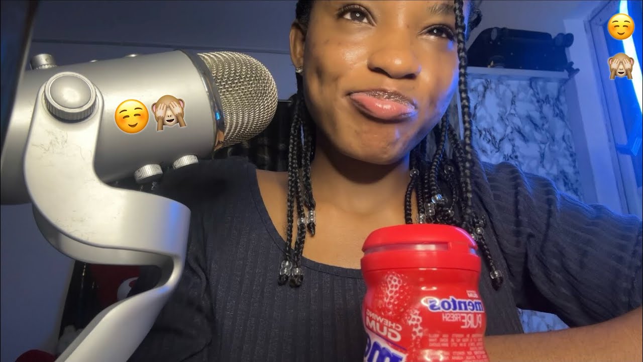 ASMR Gum Chewing| Whispering~ My S**ual Fantasies and Favourite Intimate Actions🙈