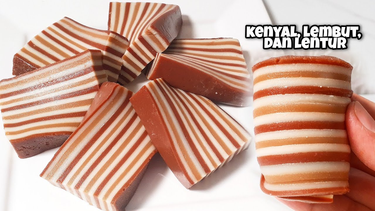 BERBAHAN TEPUNG TAPIOKA KAMU BISA BIKIN KUE LAPIS YANG CANTIK KENYAL & MUDAH DIPISAHKAN LAYERNYA