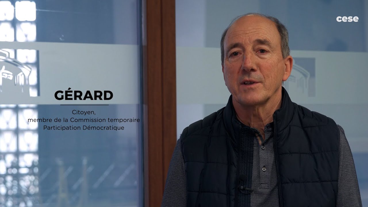 Participation citoyenne au CESE : G&eacute;rard