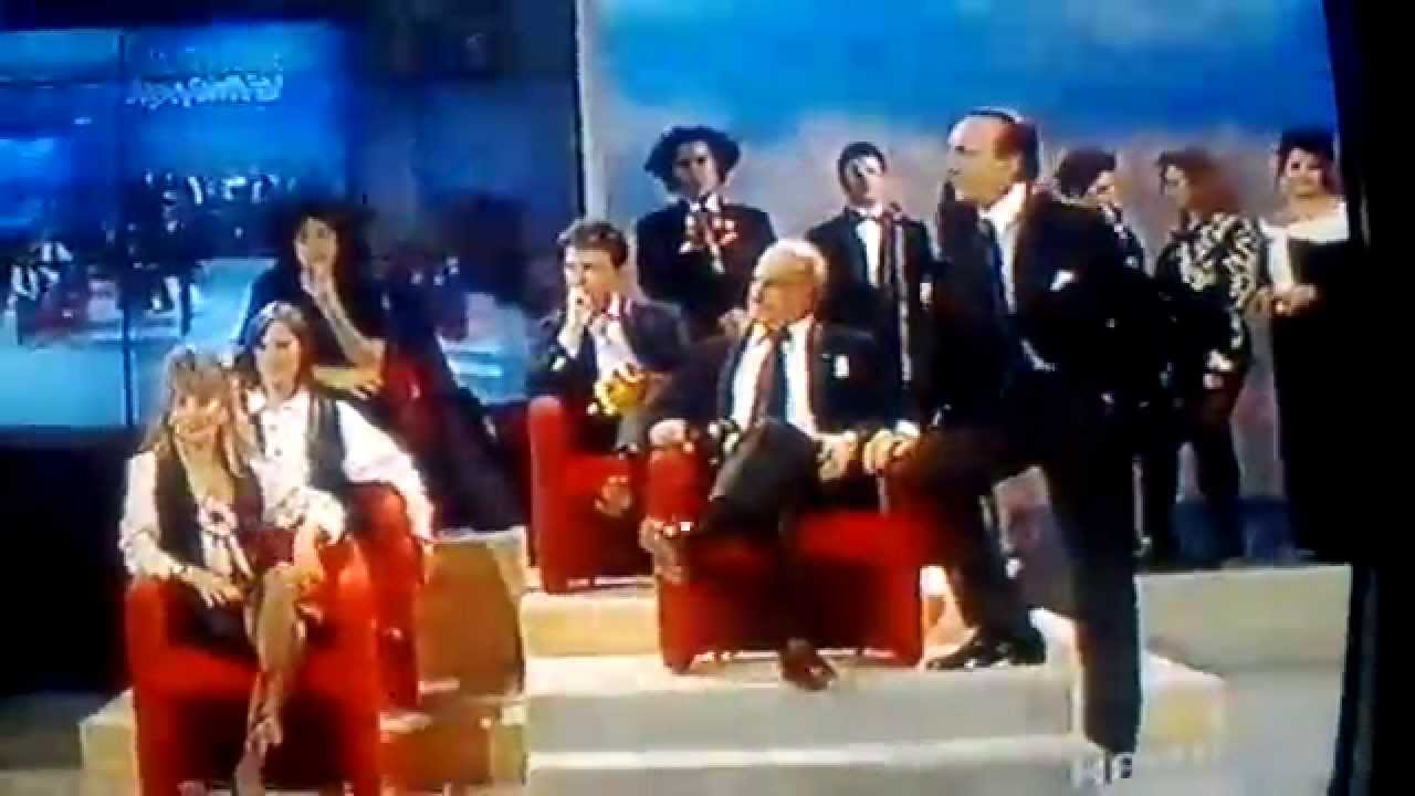 Jo Squillo Pupo,Pippo Baudo,Sandro Ciotti Dopofestival 1992