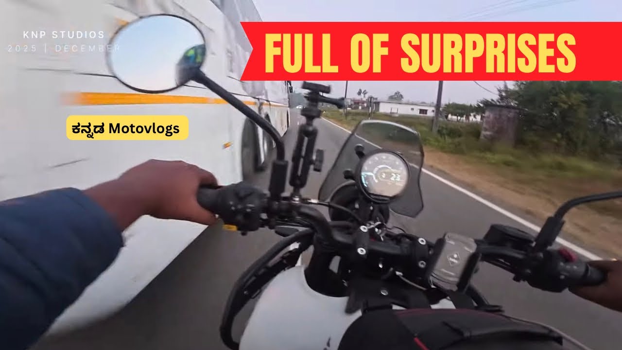 Roads are filled with surprises 🤣 | Kannada Vlogs | Kannur Ride EP-10