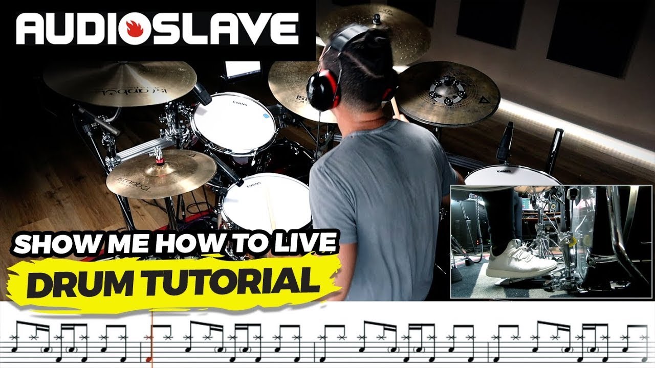 Impara “Show me How to Live” (Audioslave) Lezione di Batteria + PDF
