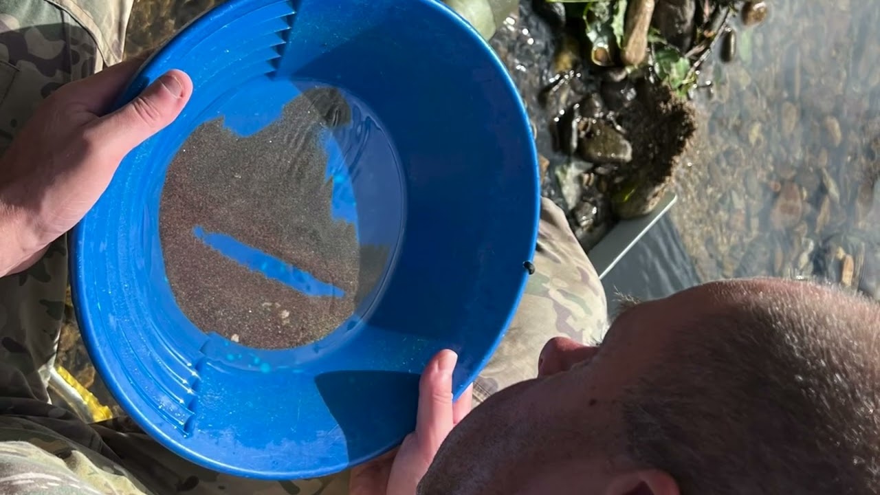 Otava Tsjechie pan4gold gold trip, goud zoeken, gold panning, Rýžování zlata na Otavě