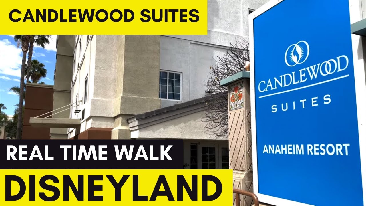 Real Time Walk From Candlewood Suites to Disneyland