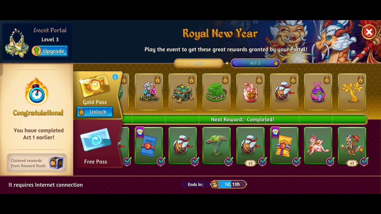 Royal New Year - Weekly Event - Merge Dragons (ACT 1)