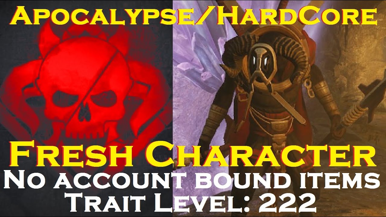 Remnant: From the Ashes: Blink Thief, Apocalypse, Hardcore, Fresh Character, Trait Level: 222.
