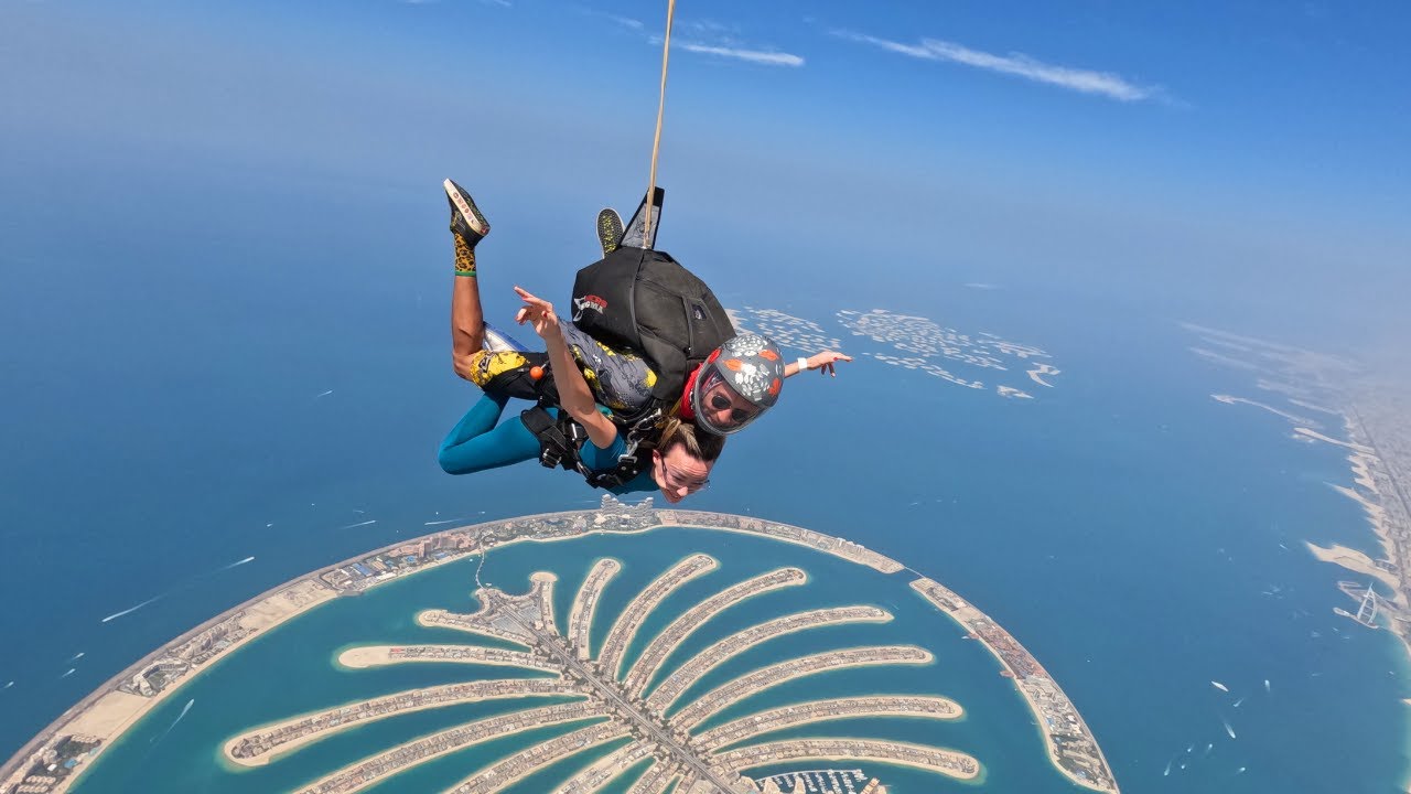 SKYDIVE DUBAI. ПРЫЖОК С ПАРАШЮТОМ В ДУБАЙ.