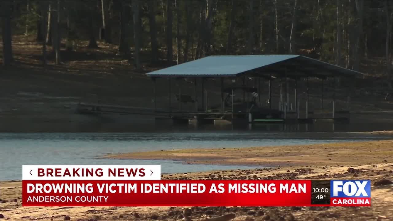 Coroner identifies body found in Lake Hartwell in Anderson Co. as missing man