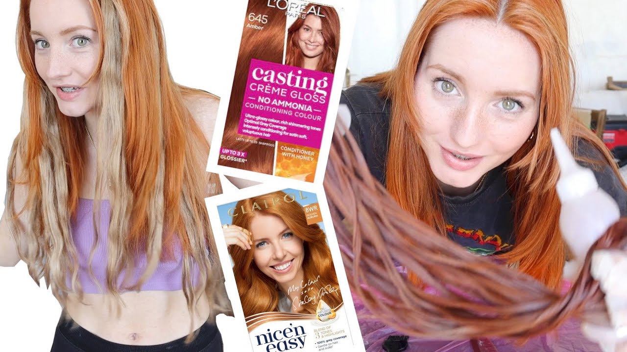 I try dying my Blonde extensions Red.