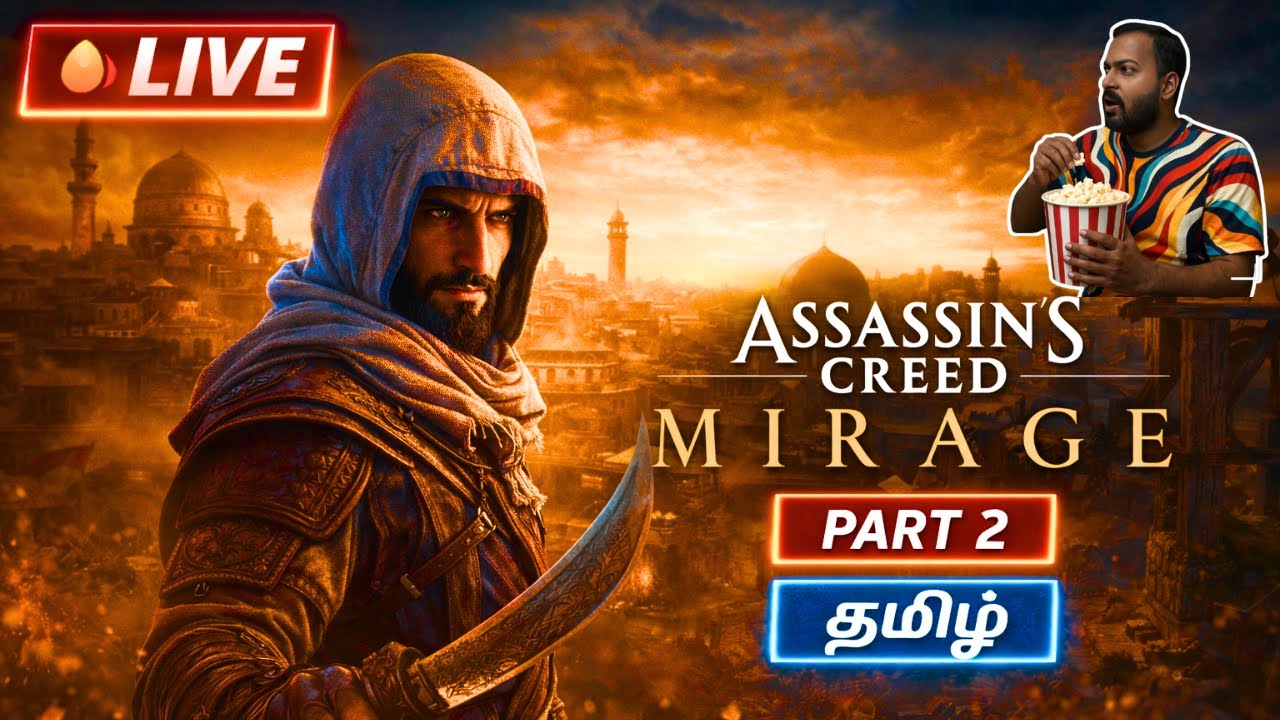 தாக்குதல் Assassin’s Creed Mirage Tamil Gameplay Part 2 | Commander VKI | CMDVKI
