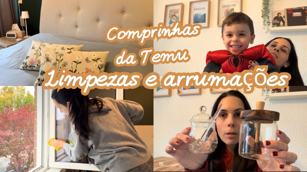 Limpezas e Organização do roupeiro! Compras da Temu! 🫶 Mudámos os quadros e ficou lindo! ✨😊