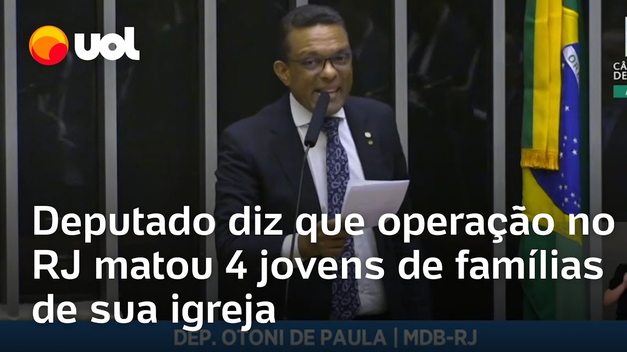 Sem citar nomes, deputado do MDB diz que operação no RJ matou 4 jovens de famílias de sua igreja