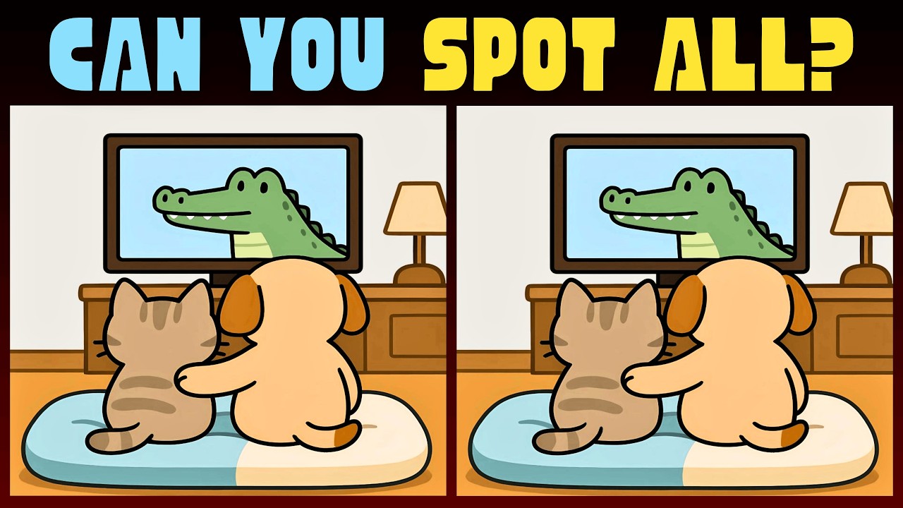Spot the Difference 🧠 Quick Brain Test! (Tricky) - Find the Differences 🧩