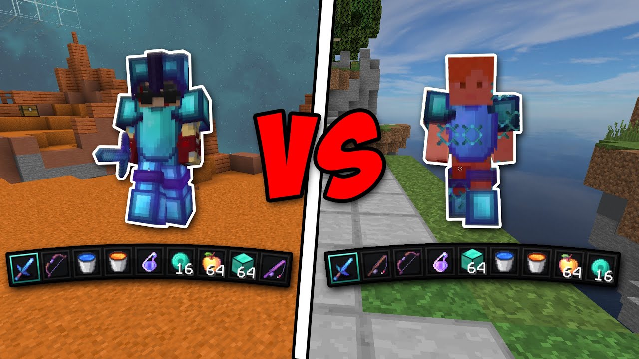CRAZY Control Swap challenge in Skywars (ft. @JustDash )
