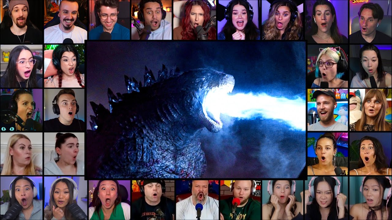 Godzilla vs Muto Atomic Breath Scene | Godzilla (2014) * Reaction Mashup