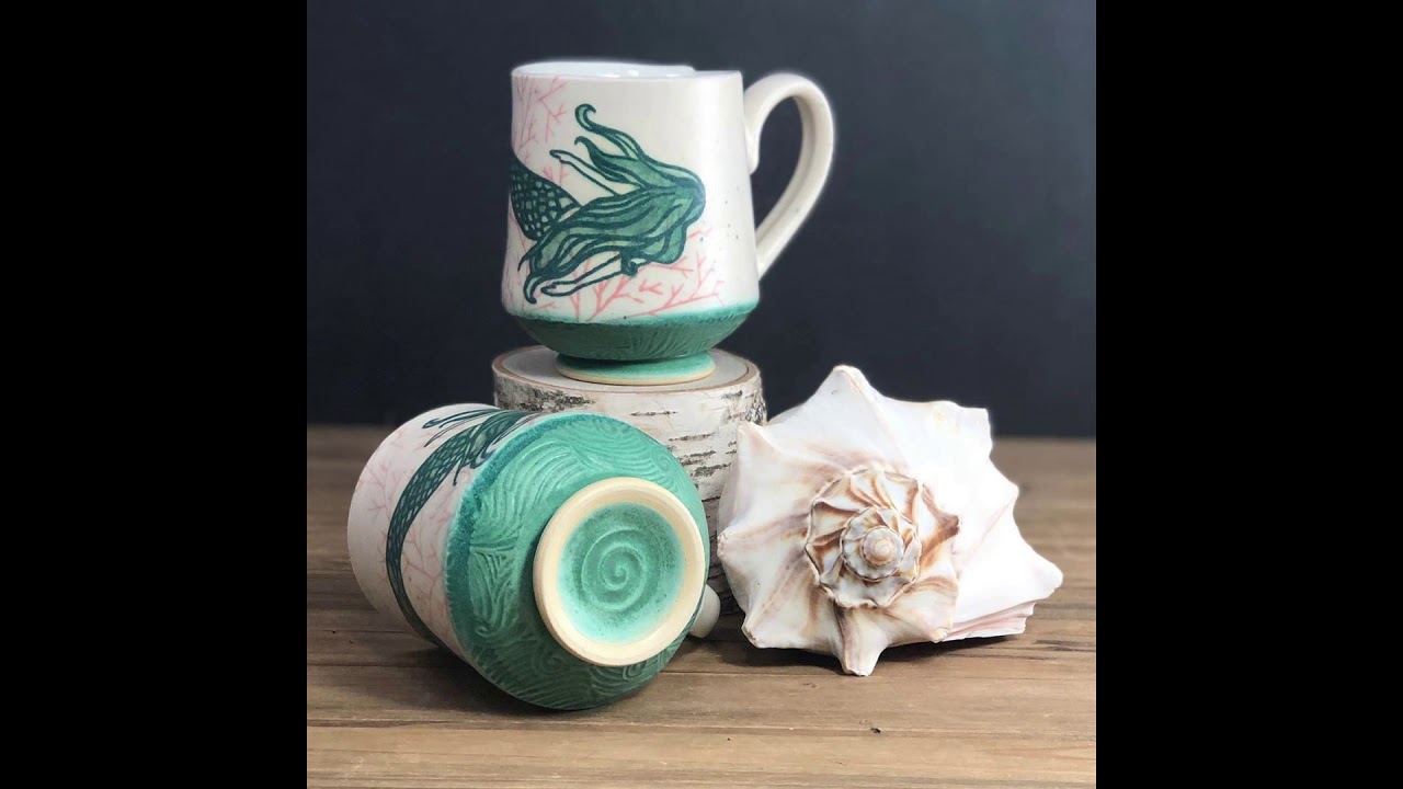 DIY Silk Screen Printing on Ceramic Pottery Gelli Arts Gel Printing Plate Technique