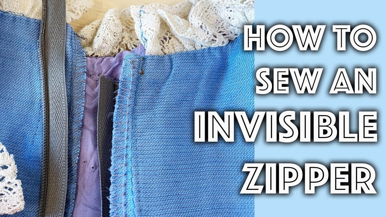 How to Sew an Invisible Zipper on a Home Sewing Machine | Sew Anastasia