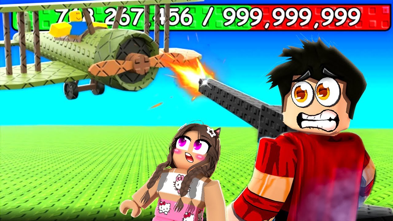 AYBÜKE İLE FÜZE YAPIP OYUNCAK UÇAK DÜŞÜRDÜK 🤪 Roblox Shoot a Plane