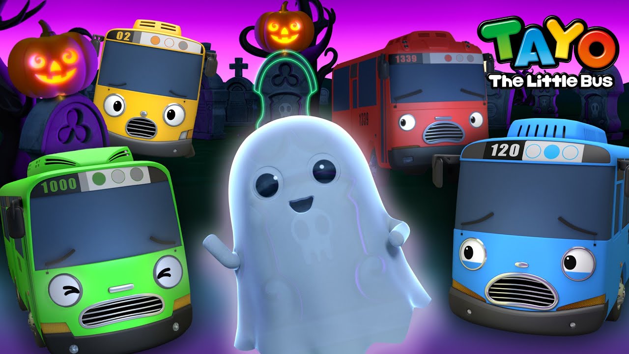 【新着】 タヨ ハロウィンソング🎃 l ちびっこゆうれいとかくれんぼ l 子どもの歌 l ハッピーハロウィーン! Halloween Song for Kids l ちびっこバス タヨ