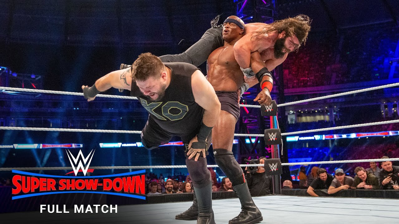 ПОЛНЫЙ МАТЧ — Джон Сина и Бобби Лэшли против Кевина Оуэнса и Элаяса: WWE Super Show-Down 2018
