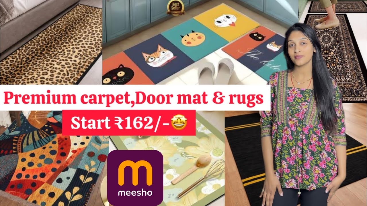Meesho Premium Carpet/ kitchen mat & Runner Haul🥰|| Start ₹162/-🥰 #homedecor #meeshohaul 