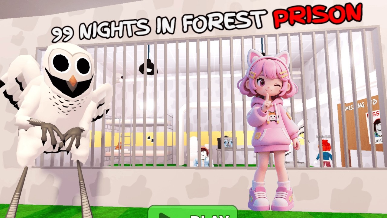 WE ESCAPED THE OWL! 🦉🦵 | 99 NIGHTS IN FOREST PRISON | Hey Yuo Skido #robloxobby