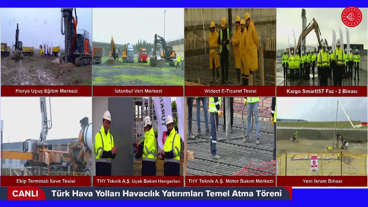#Canlı | Türk Hava Yolları Havacılık Yatırımları Temel Atma Töreni | İstanbul Havalimanı
