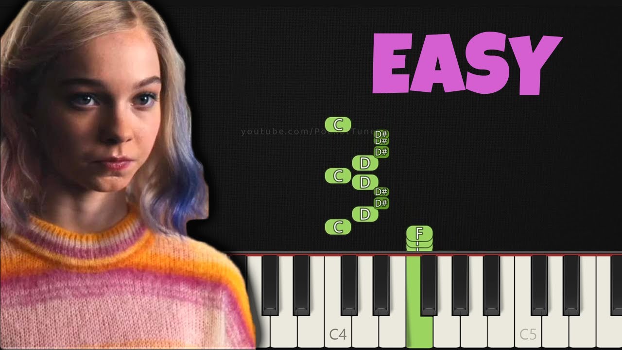 Enid Dance to the World Cup Song│EASY Piano Tutorial│RIGHT HAND 🤚