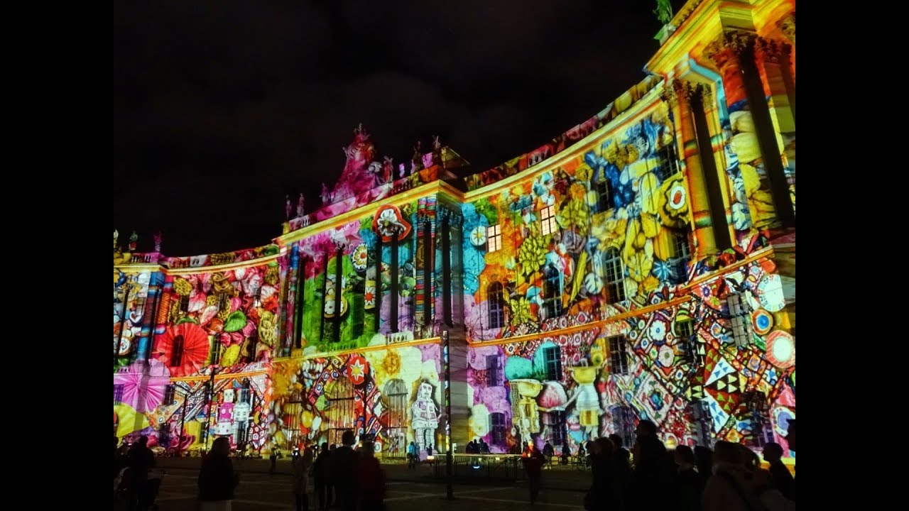 Winter Festival  in Berlin Germany 4k