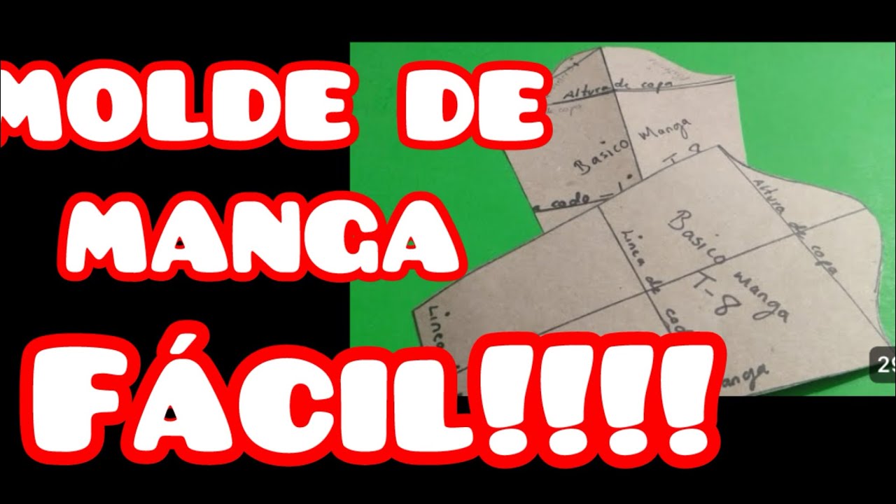 ‼️🎁MANGA EL MOLDE BÁSICO 🔥🔥 FÁCIL DE HACER