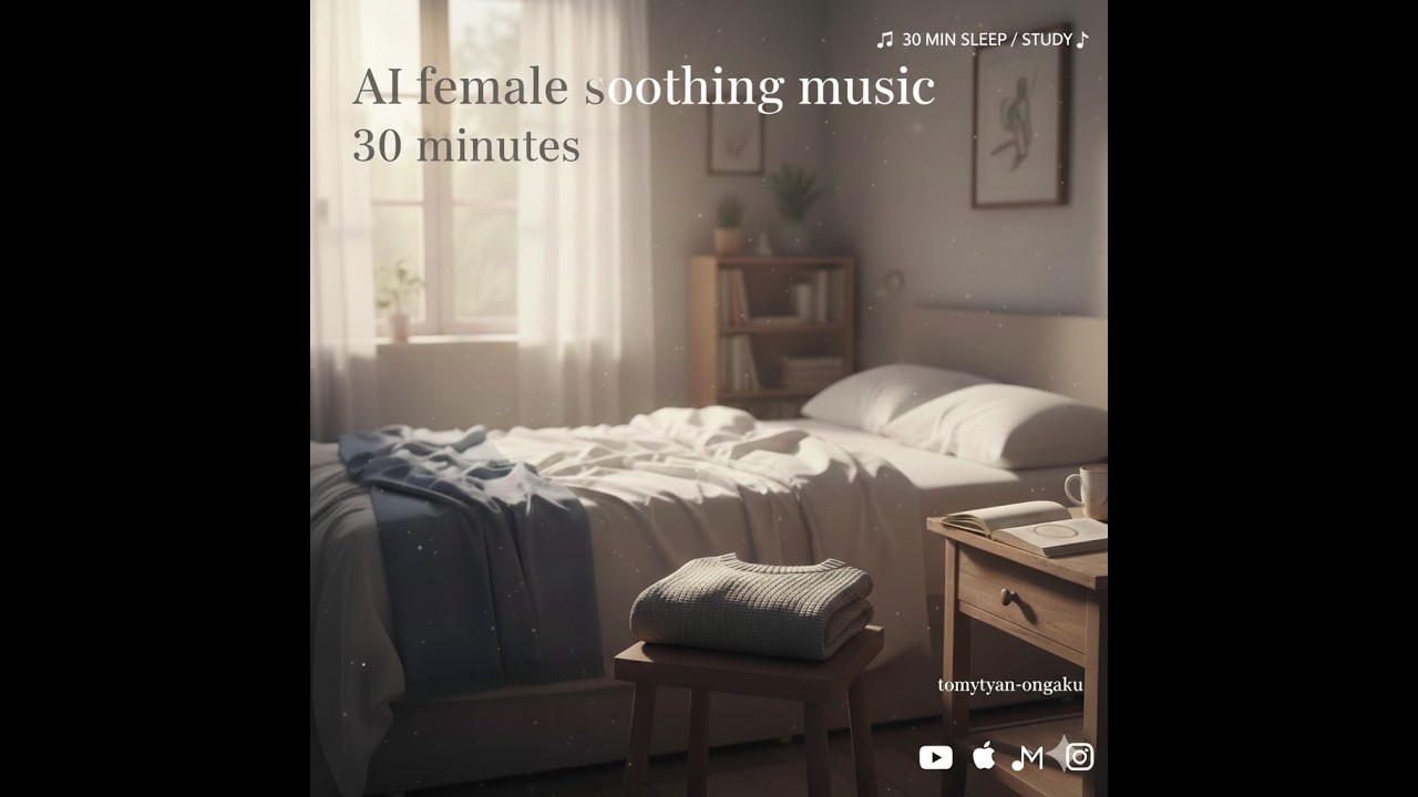 AI female soothing music 30 minutes2(Official Lyric Video) / AI Female Vocal Ballad癒やし、心地よい、AI音楽