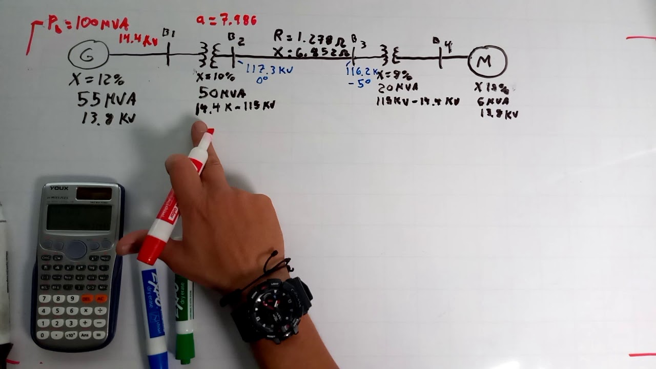 Ejercicio en por unidad Introducción a los Sistemas De Energía eléctrica