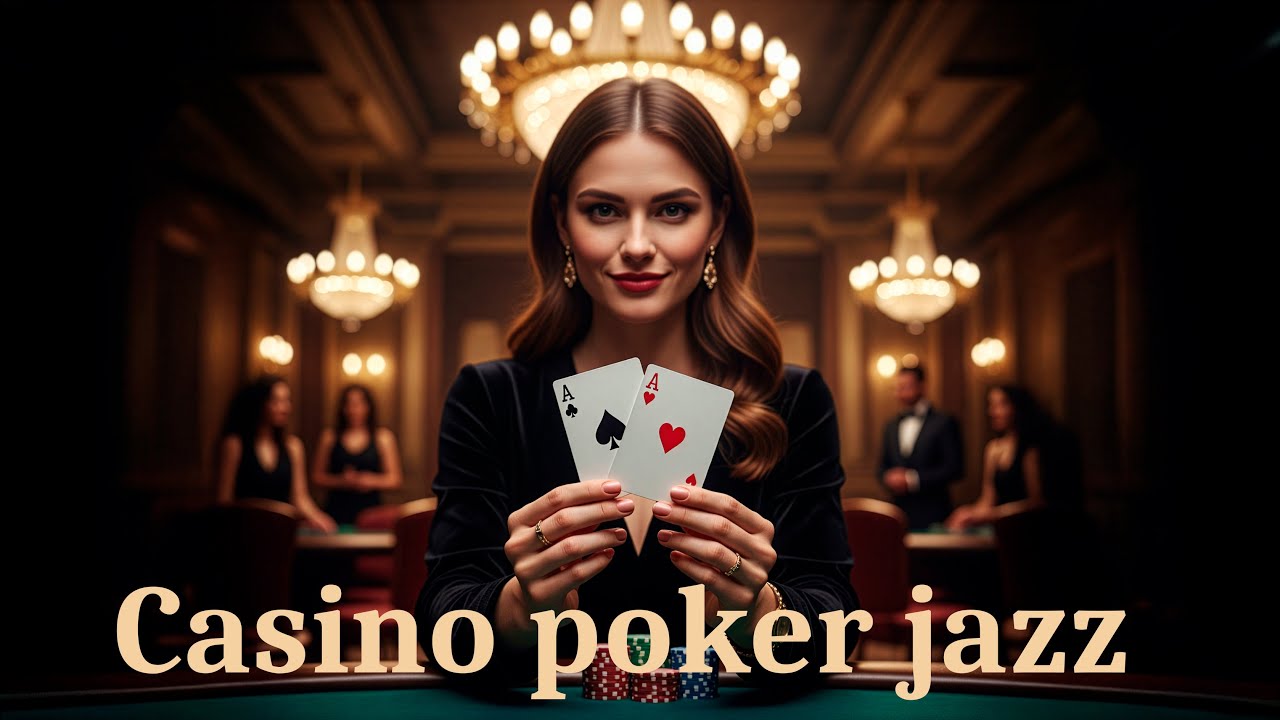 Sophisticated casino-poker jazz. Elegant 1960s Las Vegas vibe