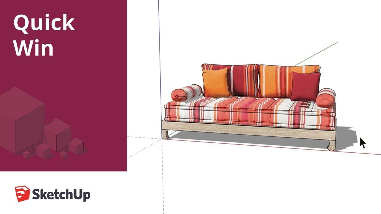 How to change the material in your SketchUp model - Quick Win