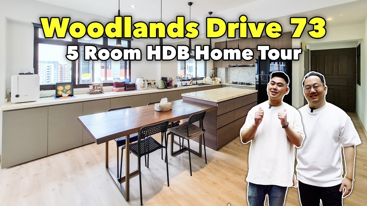 Home Tour: Woodlands 5 Room HDB Flat with Super Spacious Kitchen! | LoukProp Homes Singapore