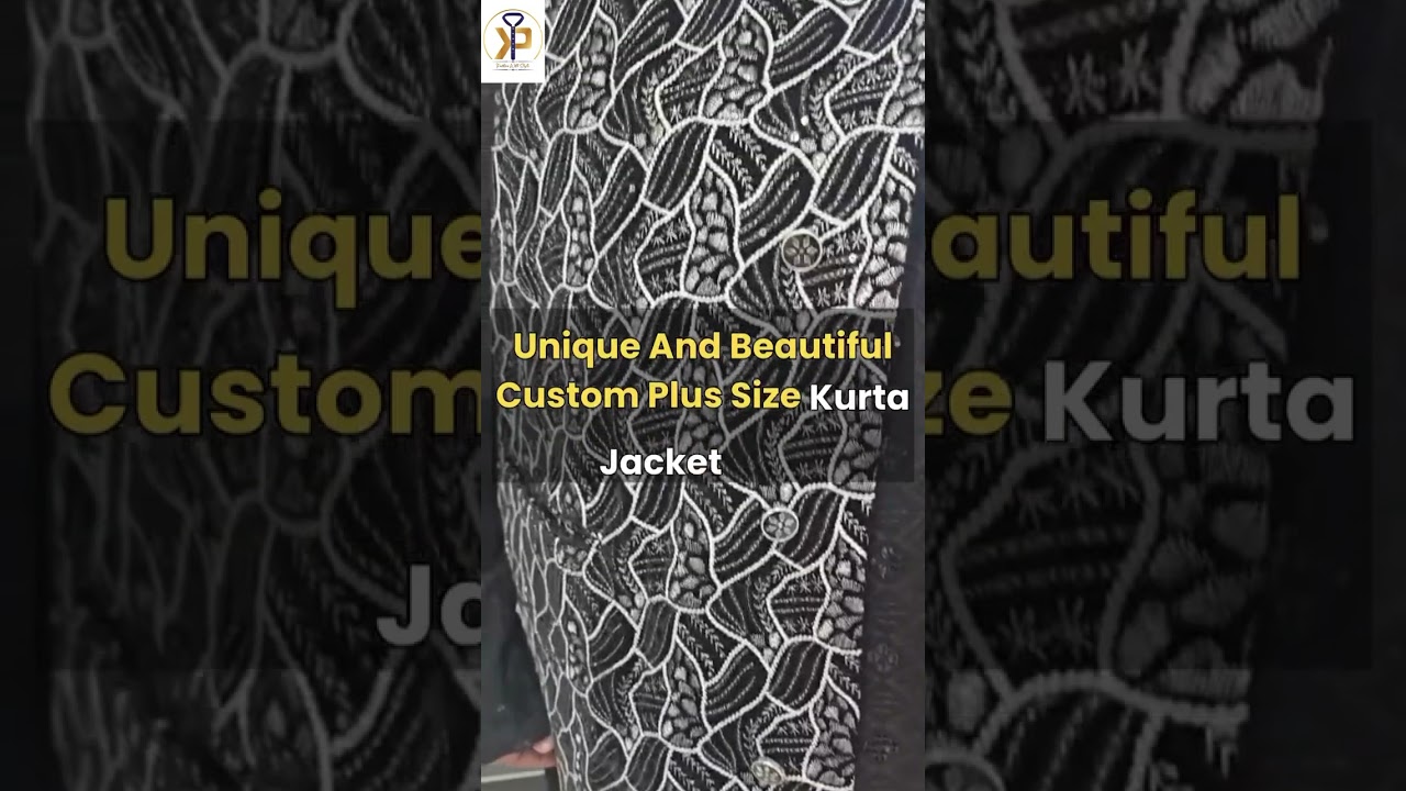 Custom Plus-Size Kurta Jacket Set | #kurtapyjama  #mensclothing #canada #usa