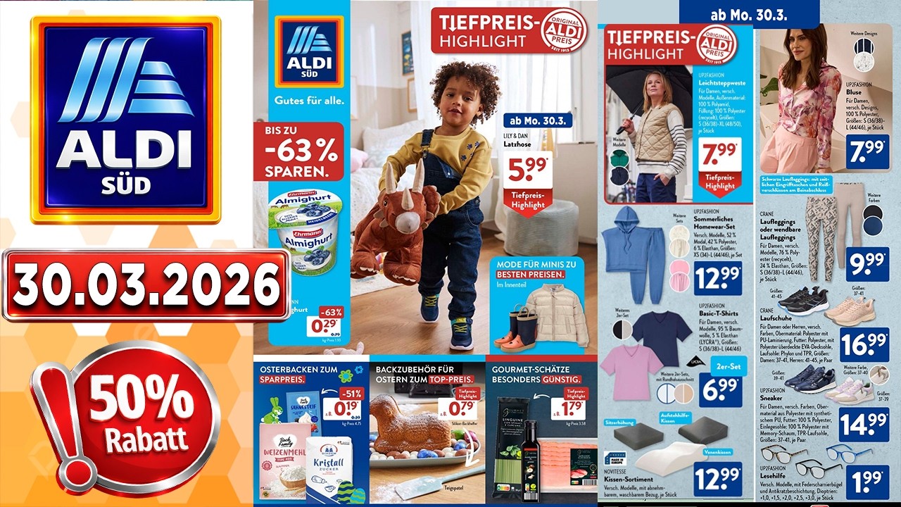 ALDI SÜD Prospekt - Angebote Gültig vom 30.03.2026 bis 5.04.2026