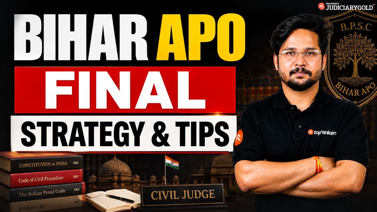 Bihar APO 2026 Final Strategy | Last Minute Tips